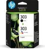 Tindikassettide komplekt HP 303, 3YM92AE, must ja värviline