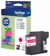 Tindikassett Brother LC221M, punane