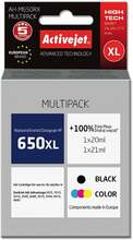 Tindikassett ActiveJet AH-M650RX, must/kollane/helesinine, 41 ml