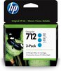 Tindikassett HP 712, 3 tk, tsüaan, 29 ml