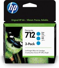 Tindikassett HP 712, 3 tk, tsüaan, 29 ml