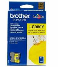 Tindikassett Brother LC-980Y, kollane