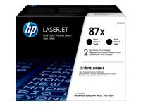 Toonerkassett HP 87X CF287XD, must, 2 tk
