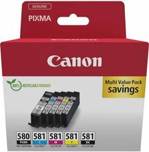 Tindikassettide komplekt Canon PGI-580/CLI-581, PGBK/BK/C/M/Y