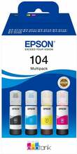 Tindikassettide komplekt Epson 104 EcoTank (C13T00P640), C/M/Y/BK