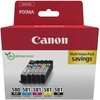 Tindikassettide komplekt Canon PGI-580/CLI-581, 2078C008, 5 tk, must, tsüaan, magenta, kollane, PGBK