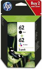 Tindikassett HP 62 2-pack, must/värviline