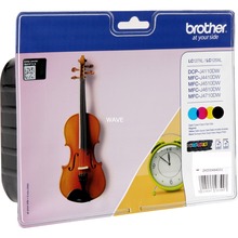 Tindikassett Brother LC-125XL/127XL Multipack, must, sinine, punane, kollane