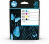 Tindikassettide komplekt HP 912, must, tsüaan, magenta, kollane