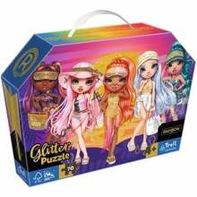 Pusle Trefl Rainbow High Glitter Dolls, 53020, 70 tk, 27.5 cm x 41 cm