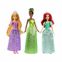 Nukkude komplekt Mattel Disney Princess Ariel, Tiana ja Rapunzel ZA6036, 28 cm