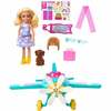 Nuku ja lennuki komplekt Barbie Chelsea, 12 cm