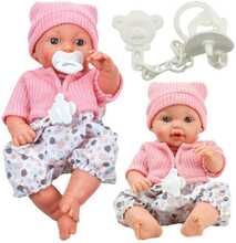 Beebinukk Lean Toys, 30 cm, helidega, jakk seljas