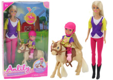 Nukk Lean Toys Anlily lapse ja poniga