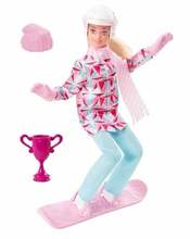 Nukk Barbie Snowboarder HCN32, 29 cm