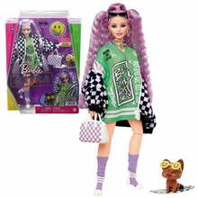 Nukk Barbie Extra, 30 cm, ruudulise jopega