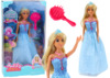 Nukk merineitsi printsess Lean Toys Anlily, sinine kleit, harjaga