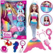 Nukk merineitsi Woopie Gina Magic Rainbow, tarvikutega