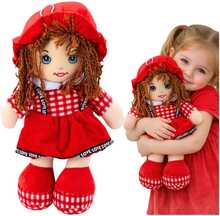 Kaltsunukk Lean Toys, 35 cm, punane