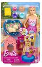 Nukk Barbie Puppy Pool Party Aloha, JBF35, heledad juuksed