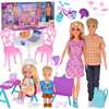 Nukkude komplekt Anlily Doll Family ZA5699, köök, mööbel, kool ja töö