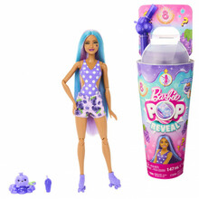 Nukk Barbie Pop Reveal Fruit Juice, viinamarjamaitseline, HNW44