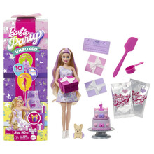 Üllatuskomplekt Barbie Party Unboxed Reveal, JFG70, blond nukk