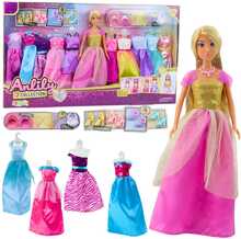 Nukk Lean Toys Anlily, 30 cm, riiete ja aksessuaaridega