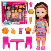 Mini nukk kiirtoidukomplektiga, 11 cm
