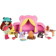Matkakomplekt nuku ja telgiga Enchantimals, Mattel