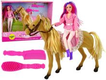Nukk ratsanik Lean Toys, pruuni poniga