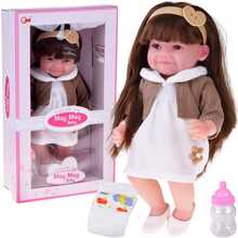 Nukk Jokomisiada Lovely Tosia ZA5832, 30 cm, pehme kumm, pikad juuksed, kleit
