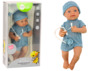 Beebinukk Lean Toys, 39 cm, sinistes riietes, mütsi ja lutiga
