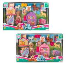 Nukk CB Toys Bella aksessuaaridega, 15 cm, kutsikatega