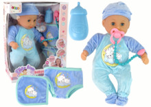 Nukk Lean Toys Baby Doll, sinine pidžaama