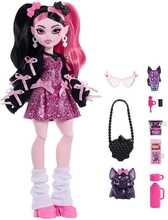 Nukk Monster High Drakulaura Mattel, JHK29, 28 cm, roosa