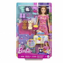 Barbie kutsikate pidžaamapidu nukk, HXN01