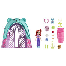 Mängukomplekt Mattel Polly Pocket Glamping Tent, JCC31, 21 tk