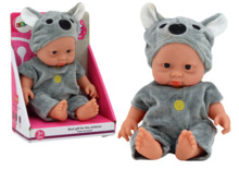 Nukk Lean Toys, hall riietus, koala mütsiga