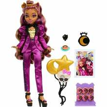 Nukk Mattel Monster High Monster Ball Clawdeen Wolf HNF69, 28 cm, lilla