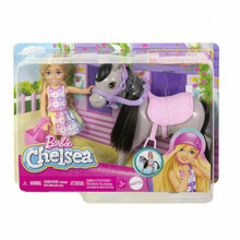 Komplekt Barbie Chelsea ja poni, HTK29