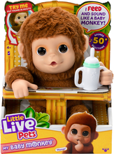 Nukk Little Live Pets My Baby Monkey Mango, 26558