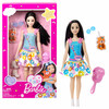 Nukk Mattel Barbie My First Barbie, mustajuukseline, HLL22