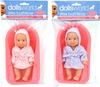 Vann nuku ja nukuga Dollsworld Little Bathtime, 17 cm