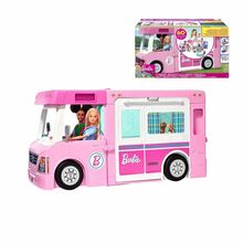 Nukumaja Barbie 3in1 Dream Camper GHL93, tarvikutega
