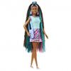 Nukk Barbie Totally Hair, mustade juustega