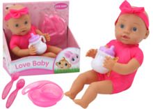 Nukk Lean Toys Love Baby, roosa riietus ja aksessuaarid