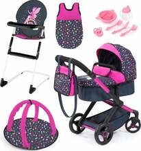 Nukunäru koos tarvikutega Bayer Design Xeo deluxe set, 17080AB, sinine/roosa