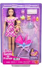 Nukk Mattel Barbie Skipper Babysitters JJB42, 29 cm, koos beebi ja vankriga