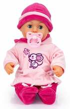 Beebinukk Bayer First Words Baby, 93824BD, 38 cm